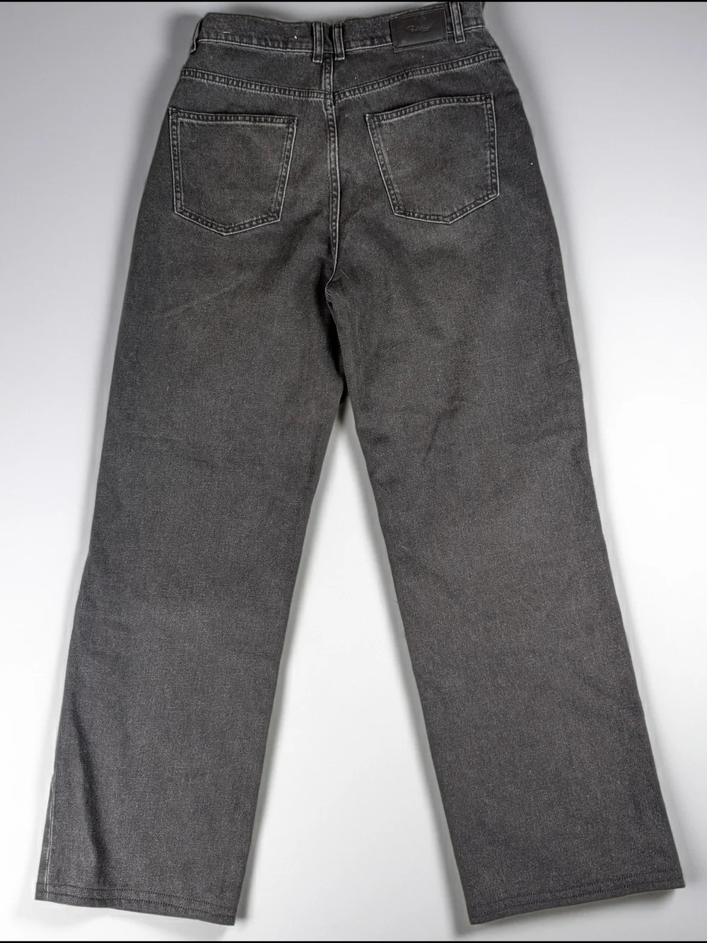 Pantamo Jeans Women's 30 High Rise Wide Leg Loose Dark Wash Black Denim